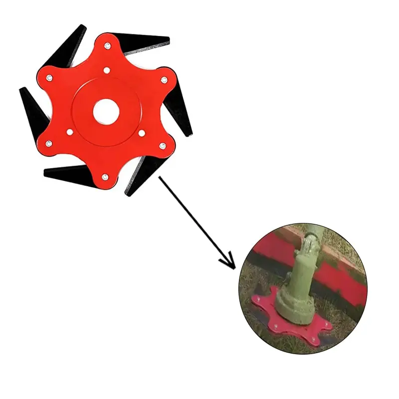 Heavy Duty 6 Teeth Tap & Go Blade for Petrol Brush Cutter